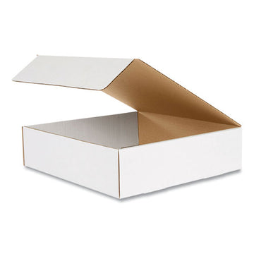 Coastwide Professional™ Rigid Corrugated Kraft Literature Mailer, Square Flap, Tuck-tab Hinged Lid Closure, 12 X 11.75 X 3.25, White, 50-bundle freeshipping - TVN Wholesale